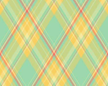 Argyle geometrik eşkenar dörtgenin kusursuz deseni. Harlequin duvar kağıdı tasarımını kontrol et. Web geçmişi için klasik elmas şekilli tekstil malzemesi, baskı kumaşı, kazak, ambalaj kağıdı, hediye kartı, davetiye.