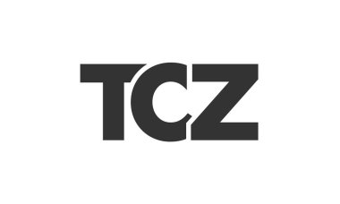 Güçlü ve modern kalın metinli TCZ logo tasarım şablonu. Basit ve minimal tipografi içeren ilk tabanlı vektör logosu. Modayı takip eden şirket kimliği markalar için ideal..