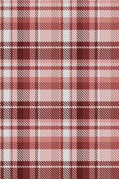 Şapka dokusu vektör deseni, ekose tekstil kontrolü. Kırmızı ve gainsboro renk paleti ile fabrika arkaplan dikişsiz tartan kumaş.
