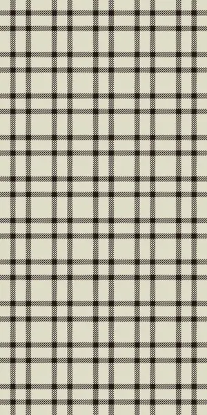 Eskiz çizimi, tekstil kumaşı, 60 'ların kumaş ekoseli. Açık ve siyah renk paletinde uzun desenli vektör.