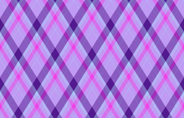 Argyle geometrik eşkenar dörtgenin kusursuz deseni. Harlequin duvar kağıdı tasarımını kontrol et. Web geçmişi için klasik elmas şekilli tekstil malzemesi, baskı kumaşı, kazak, ambalaj kağıdı, hediye kartı, davetiye.