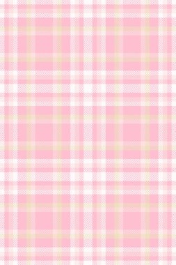 Hassas pembe ve kremalı ekose desenli. Tekstil, moda, web siteleri ve kırtasiye tasarımları için mükemmel. Yumuşaklık, kadınlık ve kibarlık hissi uyandırır..