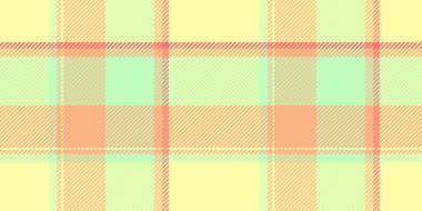 Pastel ekose desenli. Yumuşak şeftali, nane yeşili soluk sarı neşeli, bahar gibi bir tekstil tasarımı yaratır. Moda, kırtasiye, web siteleri ve ev dekorasyonu için ideal.