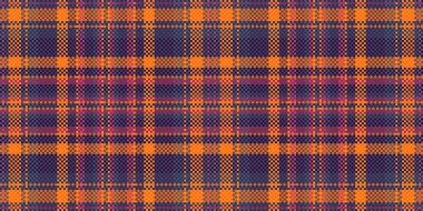 Canlı turuncu ve mor ekose desenli. Tekstil tasarımı için mükemmel, Falltemalı projeler, ya da tasarımlarınıza biraz sonbahar stili eklemek.