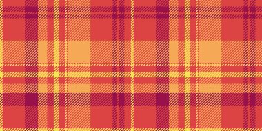 Sıcak turuncu ve kırmızı renklerde canlı sonbahar ekoseli desen. Tekstil tasarımı için mükemmel, Falltemalı projeler, ya da tasarımlarınıza samimi bir dokunuş eklemek.