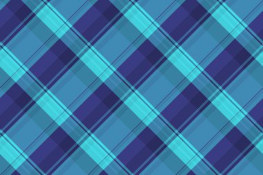 Mavi ve mor renklerde canlı çapraz ekoseli desen. Tekstil tasarımları, web sitesi geçmişi veya moda projeleri için mükemmel.