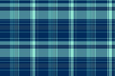 Seren desenli, pürüzsüz vektör, 1950 'lerin kumaş dokusu. Cyan ve mavi renk paletinde ekoseyi birinci sınıf tartan kontrol et.