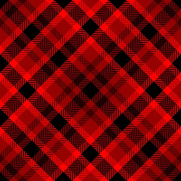 Yoğun kırmızı ve siyah ekose desenli. Moda, web tasarımı veya ambalaj için mükemmel cesur, geometrik bir tekstil tasarımı.