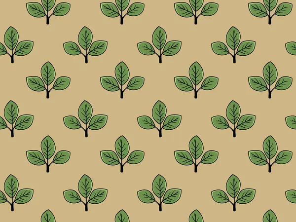 Bej arka planda stilize edilmiş yeşil yaprakların zarif, pürüzsüz deseni. Tekstil tasarımı, duvar kağıdı, ambalaj ya da web sitesi geçmişi için mükemmel. Doğa, büyüme ve sükuneti çağrıştırıyor..