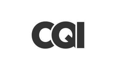 Güçlü ve modern kalın metinli CQI logo tasarım şablonu. Basit ve minimal tipografi içeren ilk tabanlı vektör logosu. Modayı takip eden şirket kimliği markalar için ideal..