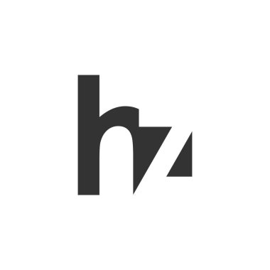 HZ yaratıcı geometrik başlangıç tabanlı modern ve minimal logo. H z harfi modaya uygun yazı tipleri. Evrensel profesyonel zarif tekno vektör tasarımı.