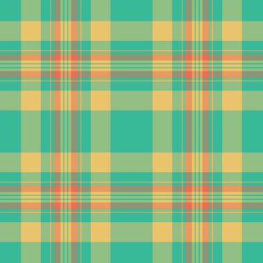 Canlı ekose desenli tasarım. Renkli, simetrik ve kontrol edilen tekstil tasarımı arka plan, moda veya dokulu yüzeyler için idealdir..