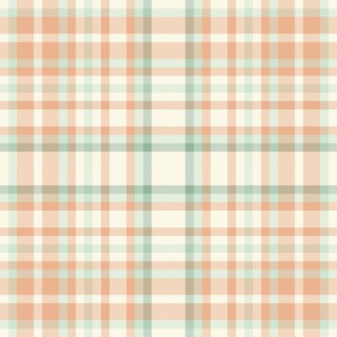 Şeftali, nane ve kremanın yumuşak pastel tonlarında klasik ekoseli desen. Zamansız tekstil dokusu arka planlar, el sanatları, tasarım projeleri için mükemmel. Yumuşak, rahat bir his lazım..