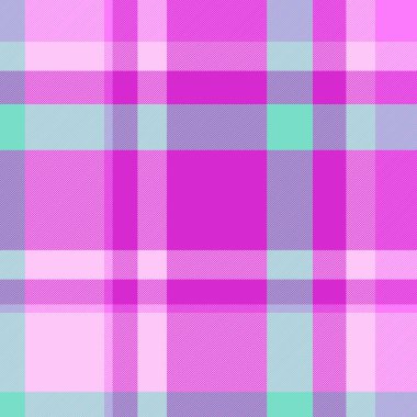 Canlı pastel ekose desenli pembe, mor ve nane yeşili. Tekstil tasarımı, web sitesi geçmişi ya da moda çizimleri için mükemmel..