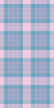 Pastel pembe ve mavi ekose desenli. Tekstil tasarımı, hatıra defteri, arka plan ve moda projeleri için mükemmel. Bu yumuşak, zarif doku sakinlik ve sükuneti çağrıştırıyor..