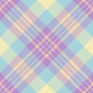 Pastel ekose desenli. Yumuşak ve sakinleştirici renkleri olan dekoratif damalı kumaş tasarımı. Özgeçmiş, tekstil ve yaratıcı projeler için ideal.