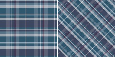 Kumaş kumaş kumaş ekoseli arka plan vektörünün desen dokusu kusursuz. Koyu renklerde olsun. Döşeme trendleri.