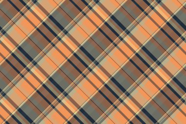 Sessiz turuncu, kahverengi ve gri tonlarda ince çapraz ekoseli desen. Tekstil tasarımı, arkaplan ya da sonbahar temaları için mükemmel.