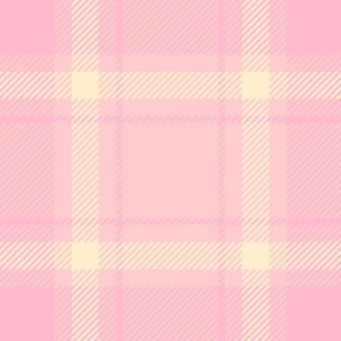 Yumuşak pembe ekose desenli. Arka planlar, kumaşlar ve moda için klasik tekstil tasarımı. Yumuşaklık, rahatlık ve klasik cazibeyi çağrıştırıyor. Markalaşmak için mükemmel..