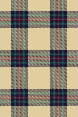 Centilmen vektör dokusu tartan, sayfa kontrol tekstili. Açık ve koyu renk paletindeki yumuşak arkaplan ekoseli kumaş.