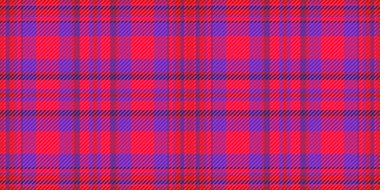 Canlı kırmızı ve mor ekose desenli. Tekstil tasarımı, moda, web sitesi geçmişi ya da cesur geometrik dokuya ihtiyaç duyan her proje için mükemmel. Bu kusursuz tekrarı modern ve şık bir his veriyor..