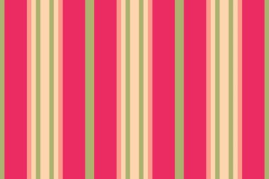 Pembe, yeşil ve bej renklerde dikey çizgili desen. Geçmişler, tekstil ve tasarımlar için harika. Basit, tekrarlayan bir motif gerekiyor. Canlı, neşeli bir dokunuş ekliyor..