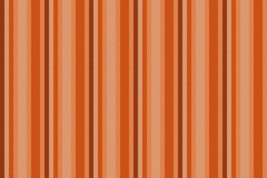 Arka plan kumaşı pürüzsüz, insanların tekstil vektör dokusu yok. Turuncu ve açık renk paletinde üst çizgi çizgileri dikey.