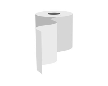 Kâğıt havlu rulosunun pürüzsüz, minimalist çizimi. Temizliği, hijyeni, basitliği veya beceriyi temsil etmek için mükemmel..