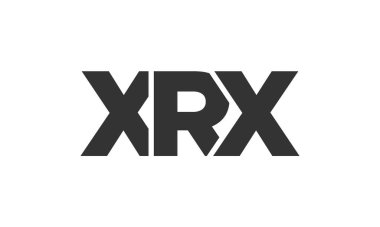 Güçlü ve modern kalın metinli XRX logo tasarım şablonu. Basit ve minimal tipografi içeren ilk tabanlı vektör logosu. Modayı takip eden şirket kimliği markalar için ideal..