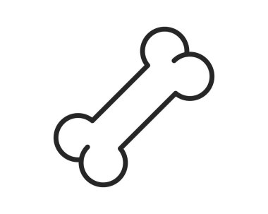 Basit bir kemik çizgisi sanatı, evrensel olarak tanınıyor. Hayvan bakımı, veteriner teması. Temiz, minimalist tasarım. Simgeler, logolar, illüstrasyonlar, vektör grafikleri için kullan.