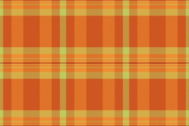 Canlı turuncu ve yeşil ekose desenli. Sonbahar tasarımları, tekstil projeleri ya da sonbahar arkaplanları için mükemmel.