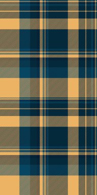 Dikiş desenli kumaş ekose, dikişsiz ekose kumaş. Evlilik vektör dokusu kontrol arka planı koyu ve turuncu renk paleti.