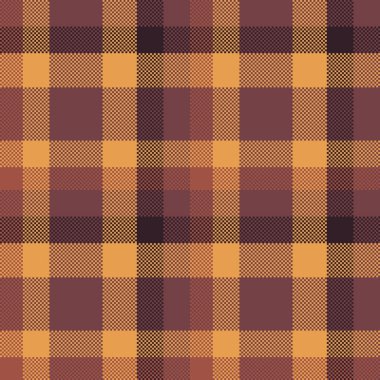 Sıcak sonbahar ekose deseni. Falltemalı tasarımlar, tekstil baskıları, web sitesi geçmişleri ya da mevsimlik markalar için mükemmel. İnce doku ve soluk renk paleti rahat ve sofistike bir his yaratır..