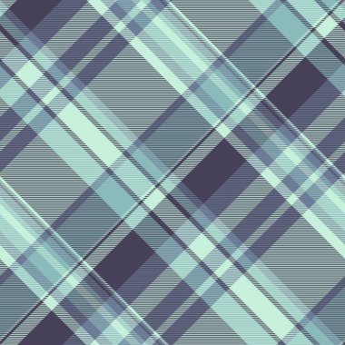 Yumuşak deniz mavisi ve mor renklerde soyut çapraz ekoseli desen. Tekstil tasarımları, web sitesi geçmişi ya da şık ambalajlar için mükemmel.