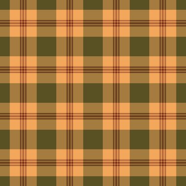 Jpg arkaplan ekose vektörü, ufuk dokusu tartan dikişsiz. Profesyonel kumaş desen denetimi turuncu ve kehribar renk paleti ile.