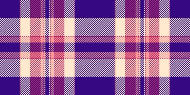 Canlı mor, pembe kremalı ekose desenli. Tekstil tasarımı, moda, web siteleri ya da şık ve dokulu bir arka plana ihtiyaç duyan her proje için mükemmel..