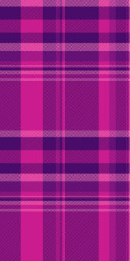 Canlı pembe ve mor ekose desenli. Tekstil tasarımları, moda, web siteleri ve markalaşma projeleri için mükemmel. Bu pürüzsüz doku, klasik bir dokunuşla cesur ve modern bir estetik sunuyor..