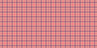 Battaniye tekstil dikişsiz tartan, çoklu vektör dokusu arka plan. Kırmızı ve turuncu renk paletinde kumaş desenini kontrol et.