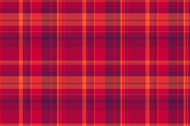 Canlı kırmızı ve turuncu ekose desenli. Tekstil tasarımı, web sitesi geçmişi veya sonbahar temalı projeler için mükemmel.