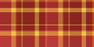 Canlı kırmızı ve altın ekose desenli. Sonbahar tasarımları, tekstil projeleri ya da arka plan dokusu için mükemmel. Bu sıcak, dokulu görüntü, konfor ve geleneği çağrıştırıyor..