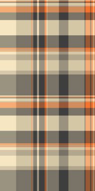 Ekose desen kontrolü, erkek kumaş arka plan vektörü. Pastel ve turuncu renk paletinde zarif tartan dokusu pürüzsüzdür..