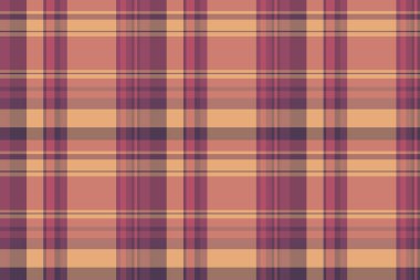 Okul dokusu, ekose kumaş, renksiz vektör kontrolü. Lüks arka plan kumaş deseni pembe ve kırmızı renk paletinde.