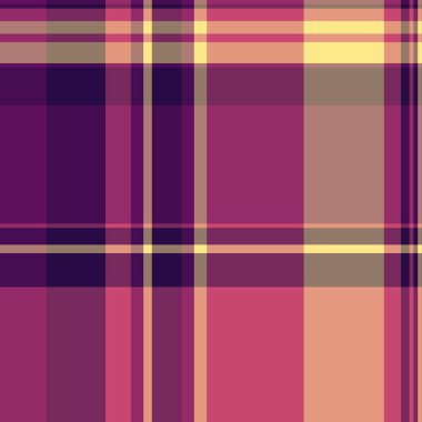Sıcak renklerde soyut ekoseli desen. Özgeçmiş, tekstil ve yaratıcı projeler için çok yönlü tasarım ögesi ideal. Retro, modern veya benzersiz temalar.
