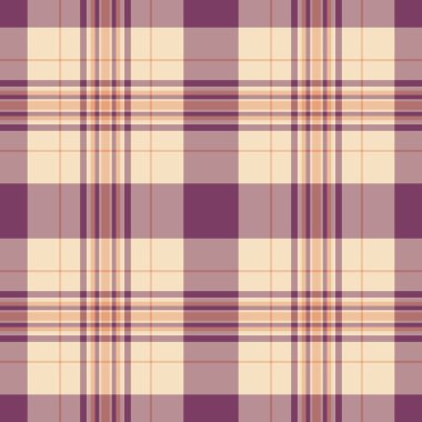 Zarif krem ve mor ekose desenli. İnce doku tekstil tasarımı, web sitesi geçmişi veya ambalaj için idealdir. Sıcaklık, rahatlık ve sofistike duyguları çağrıştırır..