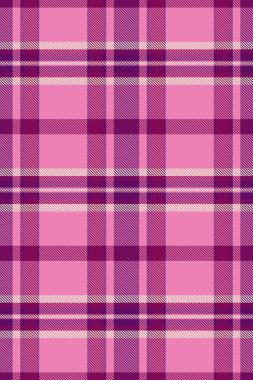 İçerik desenli ekose kumaş, mozaik özgeçmiş kontrolü dokusu. Pembe ve mor renk paletinde kusursuz tartan vektör paleti.