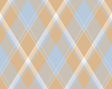 Argyle geometrik eşkenar dörtgenin kusursuz deseni. Harlequin duvar kağıdı tasarımını kontrol et. Web geçmişi için klasik elmas şekilli tekstil malzemesi, baskı kumaşı, kazak, ambalaj kağıdı, hediye kartı, davetiye.