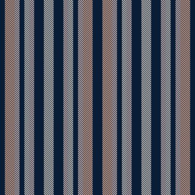 Pasic vektör arkaplan deseni, yatak kumaşı dokusu. Mogue dikey çizgileri koyu ve açık renk paletinde pürüzsüz çizgi.