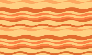 Sıcak gün batımı renklerinde canlı, dalgalı çizgiler arka plan, tekstil ya da web sitesi tasarımları için mükemmel neşeli, eskimiş bir desen oluşturur..