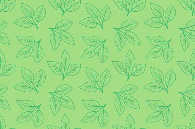 Kusursuz yeşil yapraklar. Zarif, minimalist tasarım arka plan, tekstil ya da markalaşma için mükemmel. Doğayı, tazeliği ve büyümeyi çağrıştırıyor..