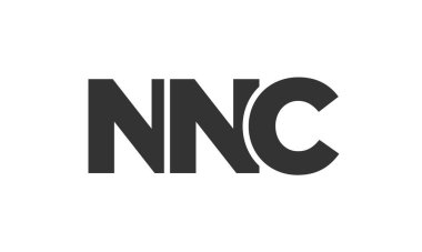NNC logo tasarım şablonu güçlü ve modern kalın metinlerle. Basit ve minimal tipografi içeren ilk tabanlı vektör logosu. Modayı takip eden şirket kimliği markalar için ideal..